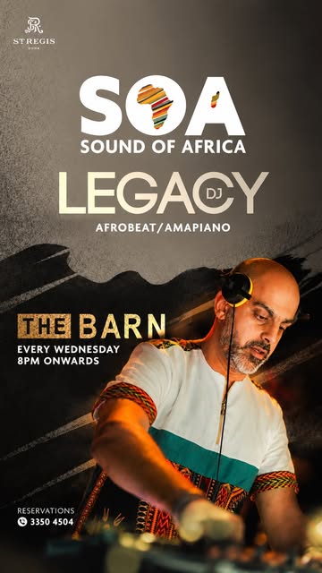 Sound of Africa event artwork featuring DJ Legacy